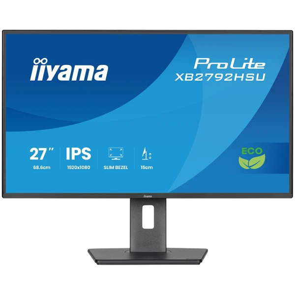 IIYAMA Monitor LED XB2792HSU-B1 27'' IPS 1920x1080 4-side slim bezel 120Hz 300cd 1500:1 3ms HDMI DP USB HUB Full Ergo ( XB2792HSU-B1 )