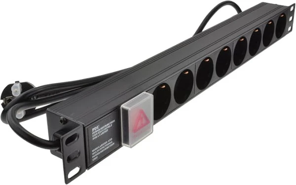 ExeLink Razvodni PDU panel za rack 19 in, sa 8 utičnih mesta, kabl 2m (aluminijum)