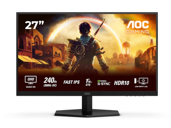 Monitor AOC Q27G42ZE 27'' IPS 2560x1440 260Hz 1ms GtG HDMI,DP G-sync VESA crna' ( 'Q27G42ZE' ) 