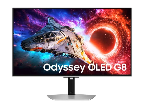 Monitor SAMSUNG LS32HG800SUXEN 32'' OLED 3840x2160 240Hz 0.03ms HDMIx2,DP,USB-C G-sync pivot srebrna' ( 'LS32HG800SUXEN' ) 