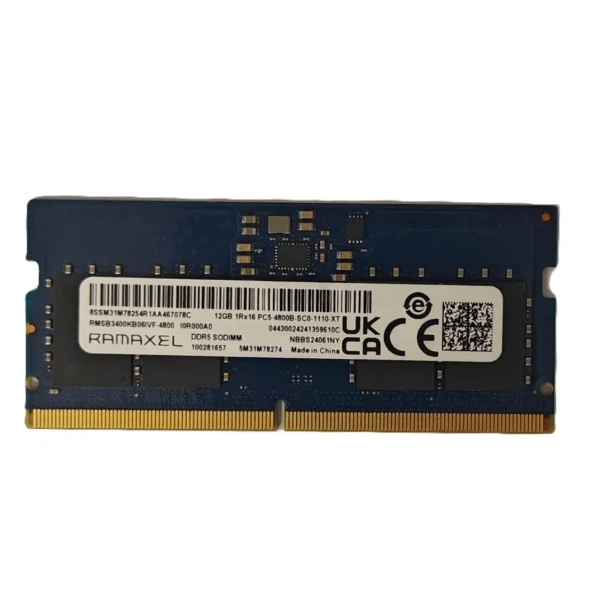 RAM SODIMM DDR5 RAMAXEL 12GB 48000MHz RMSB3400KB06IVF-4800 Bulk