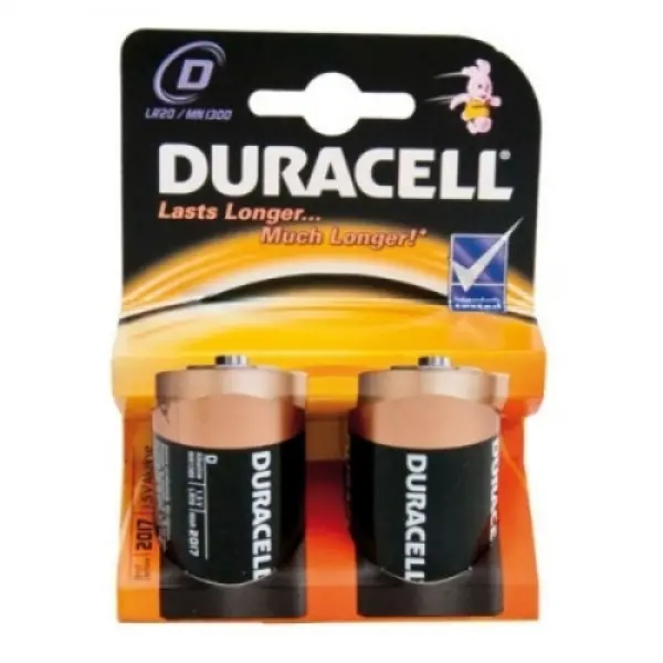 Duracell Tip D 1.5V LR20 MN1300 PAK2 CK Alkalne baterije  najdeblje