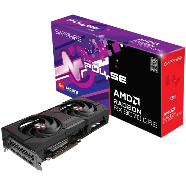 SAPPHIRE PULSE AMD RADEON RX 9070 GRE GAMING OC 12GB DUAL HDMI DUAL DP ( 11354-01-20G )