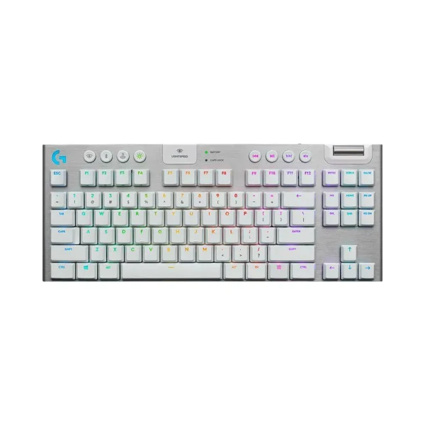 Logitech G915 X LIGHTSPEED TKL LowProfile Wireless Gaming Kbd White, US