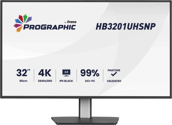 Monitor 32'' Iiyama HB3201UHSNP-B1 IPS 3840x2160 60Hz 4ms HDMI DP USB RJ45 pivot