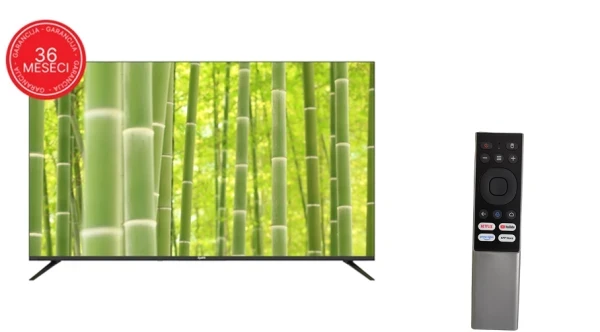 SMART LED TV Zeus 65 ZE65UST2 3840x2160 4K Wi-Fi BT Smart remote frameless Android 14 GaiaOS 4.0