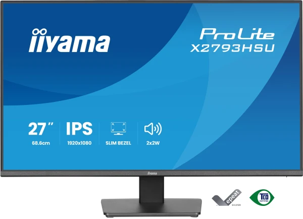 27'' IPS panel, 1920x1080 at 120Hz, 1ms MPRT, 350cdm2, 1500:1, Speakers, HDMI, DisplayPort, USB 2x2.0 ( X2793HSU-B1 ) 