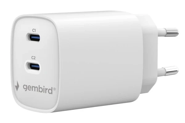 TA-UC-2C-PD45-01-W Gembird 2-port 45 W USB fast charger