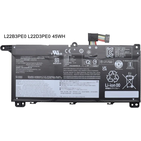 Baterija za laptop Lenovo ThinkBook 16 G6 IRL ABP 16 G7 IML ARP 16 G8 IRL IAL Series kraca