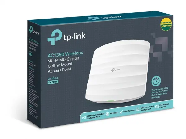 Acces point TP-LINK EAP225 Wi-FAC1350867Mbps450Mbps1x GLAN4x interna antena ( 