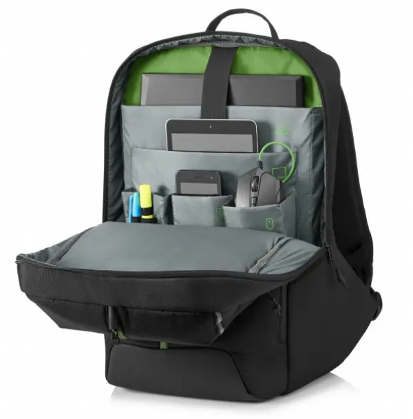 Ranac HP 17.3'' Pavilion 500 Gaming Case6EU58AAcrno-zelena' ( '6EU58AA' ) 