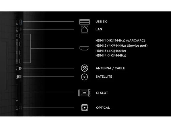 Televizor TCL 85C8L LED 85'' 4K UHD 144Hz Google TV crna' ( '85C8L' ) 