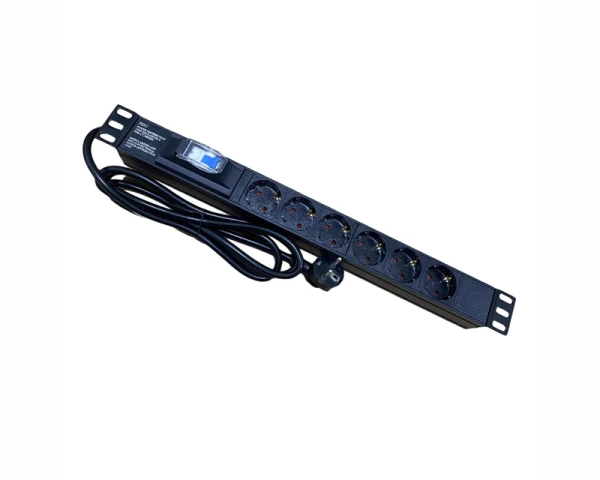 MAXPRO LINE Produžni kabl PDU6-Way (1P 16A), 2m, sa osiguračem 