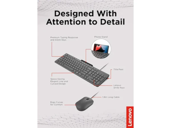 Tastatura+miš LENOVO Lenovo 310žicni setUSB-A SRBcrna' ( 'GX31R09796' ) 