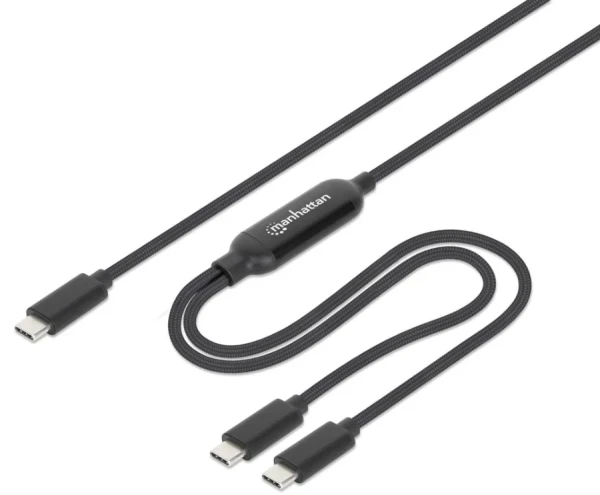 Manhattan Dual USB-C Charging Cable 100 W, 2 m 355810