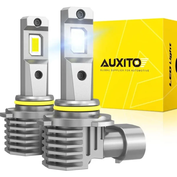 AUXITO LED Sijalice H10 za Maglu – 6500K Hladno Bela, 9000 lm H10-M6F-W2