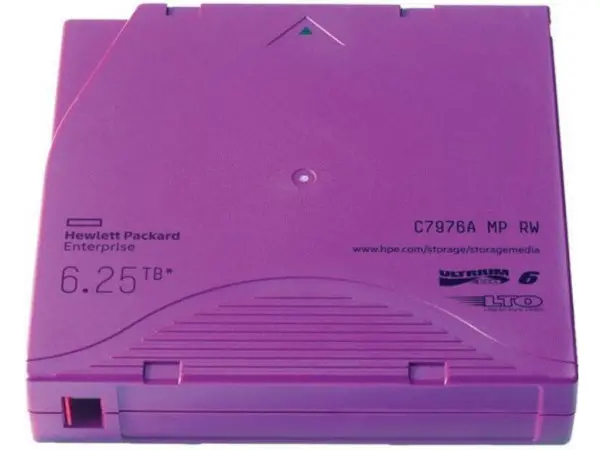 Data Tape Catridge HPE  LTO Ultrium-6( 2.5TB6.25TB )RW' ( 'C7976A' ) 