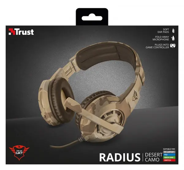 Slušalice TRUST GXT 310 Radius Desert žične3,5mmgamingmaskirna bež' ( '22208' ) 