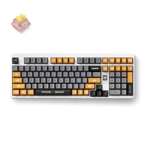 Gaming tastatura MCHOSE x Unbox Therapy UT98 Retro Therapy Silent Peach V3 Switch