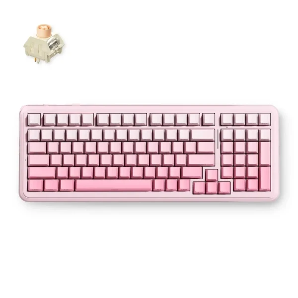 Bežična gaming tastatura MCHOSE K99 V3 Mehanička Pink Gradient Icy Creamsicle Switch