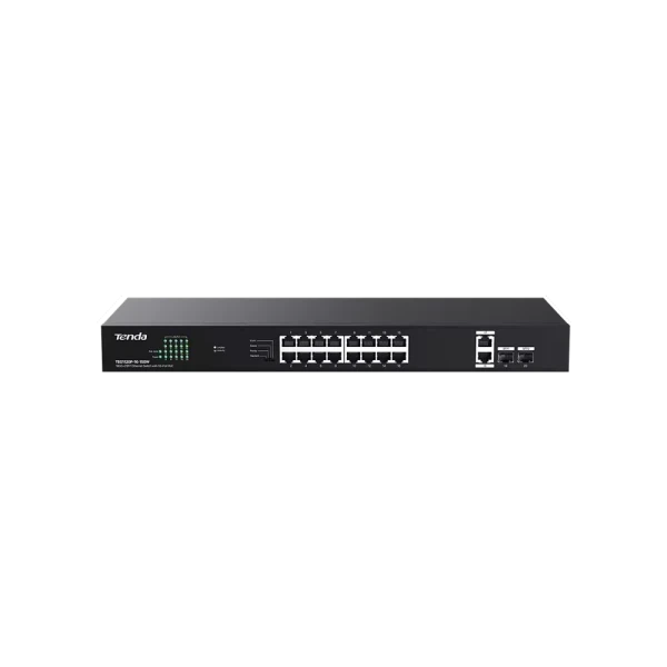 Svič 10 100 1000 18-port + 2SFP Tenda TEG1120P-16-150W 16-Port PoE