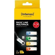 USB Flash Intenso 16GB Basic Line USB2.0 3503575 pakovanje 5kom.