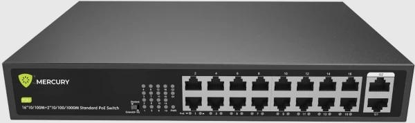 LAN Switch Mercury H1016PL PoE 10 100Mbps