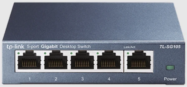 Switch TP-LINK TL-SG105 Gigabit 10 100 1000Mbps metal