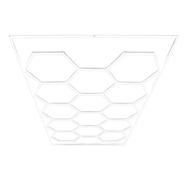 Hexagon Led tube 14 heads 6500K 706W lights tube: 1200mm 12pcs+ 440mm 57pcs 100-110LM/W 