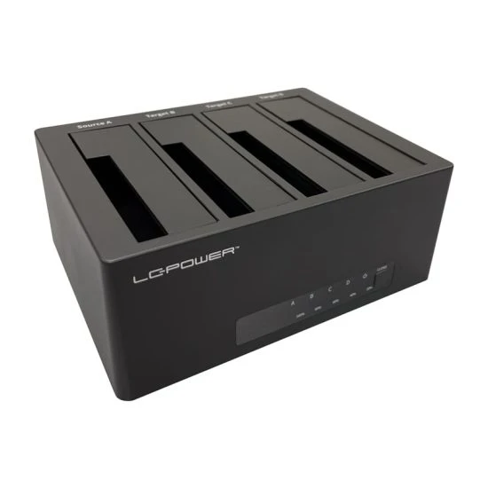 HDD DOCKING LC-DOCK-U3-4B-V2 USB3.2 1x1  4x HDD/SSD Black