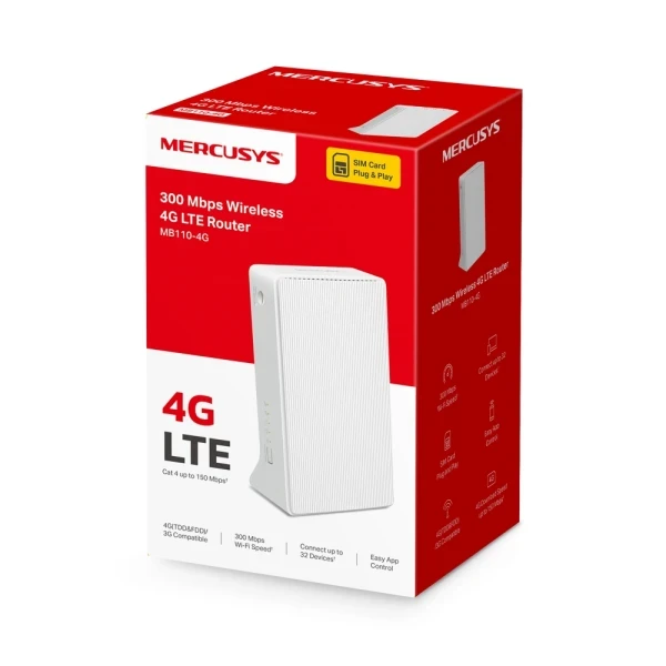 LAN MK Mercusys MB110-4G Router N300 LTE