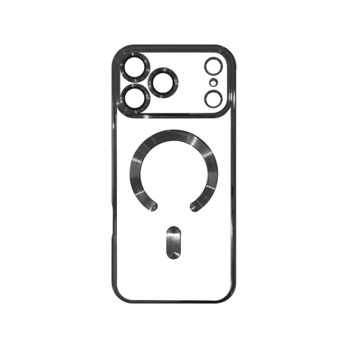 Silikonska futrola Magsafe Iphone 18 Pro Max CRNA