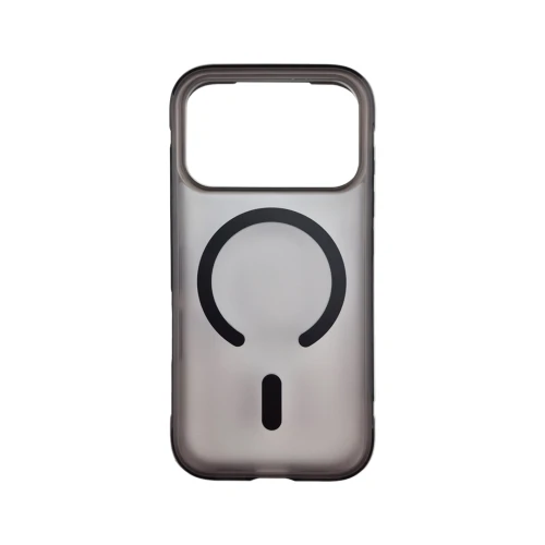 Silikonska futrola Magsafe Remix Iphone 18 Pro /17 Pro Crna