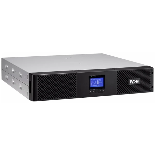 Eaton UPS 9SX 1500VA 1350W, Rack 2U; On-line double conv with PFC; LCD display; input (1) IEC-320-C14; output (6) -C13;1 USB port + 1 seria