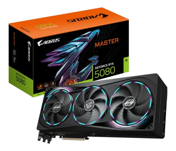 Graficka karta Gigabyte AORUS GeForce RTX 5080 MASTER 16G GDDR7