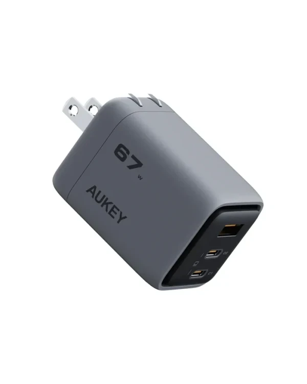 Kućni punjač AUKEY PA-C3 Fast 3-port 67W GaN