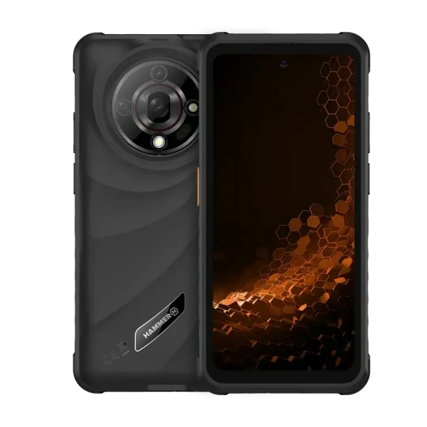 Mobilni telefon Hammer IRON 6 5G 8GB 256GB Black IP69K