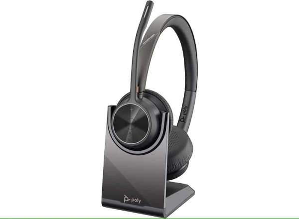 HP Poly Voyager 4320 USB-C Headset +BT700 dongle +Charging Stand, Black ( 77Z31AA ) 