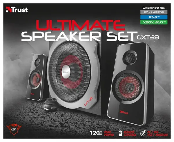 Zvučnik TRUST GXT 38 2.1120W(60W RMS)Ultimate Bassgamingcrna' ( '19023' )
