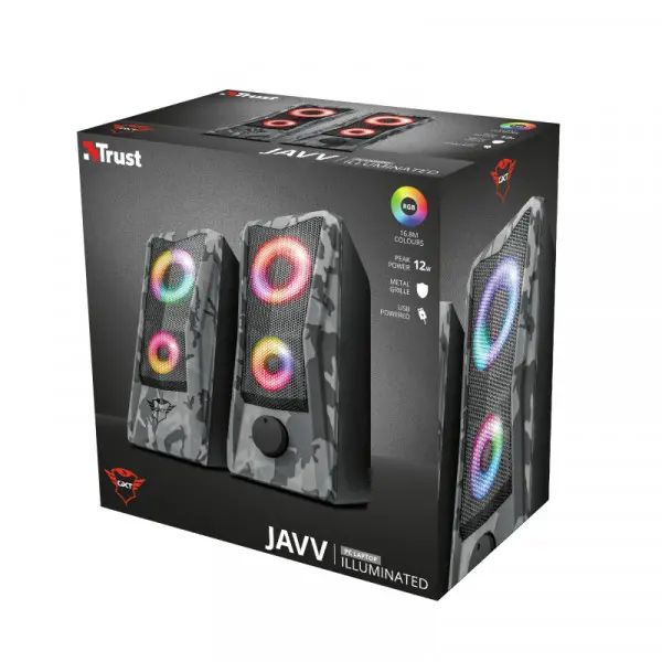Zvučnik TRUST GXT 606 JAVV RGB 2.012W(6W RMS)USBmaskirnosiva' ( '23379' ) 