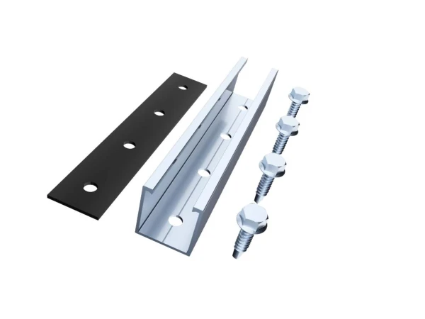 Konstrukcije za SE ANTAI za trapezni lim, mini rail, 150mm, set za 6 panela, frameless klampe' ( 'ANT-MR150MM6-FL' ) 