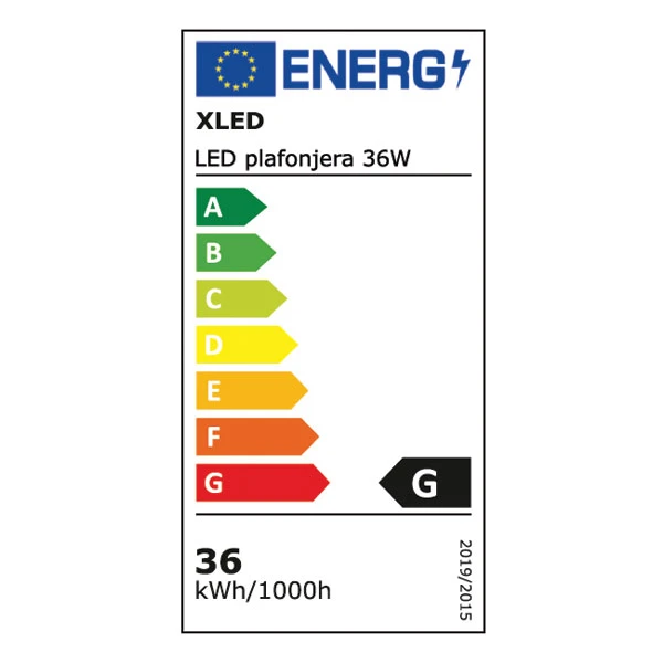 XLED LED plafonjera 36W Tom White,320mm,4000K,3600Lm 
