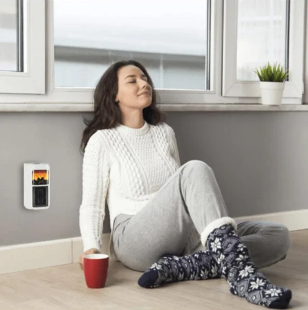 HOME FKH 401 Mini keramicka grejalica, efekat vatre