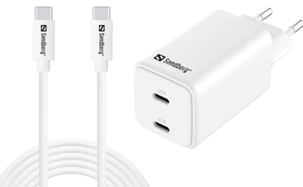 Sandberg 441-76 AC Charger USB-C PD65W EU 3M