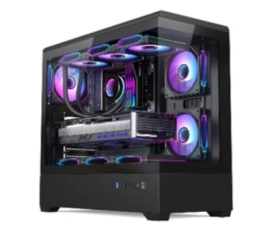 Kuciste Stars Solution S04 Crno, Tempered Glass 3x12cm Argb