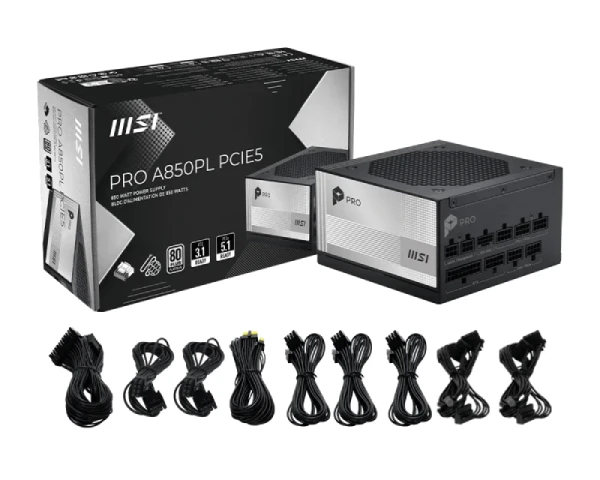 MSI PRO A850PL PCIE5 850W napajanje
