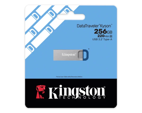 KINGSTON 256GB DataTraveler Kyson G2 USB 3.2 flash DTKNG2 256GB sivi