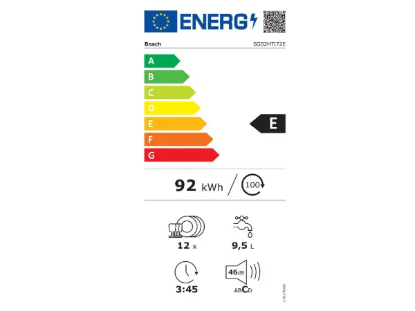 Sudomašina BOSCH SGS2HTI72EsamostojećaE12 kompleta84,5x60x60cmsrebrna ( SGS2HT