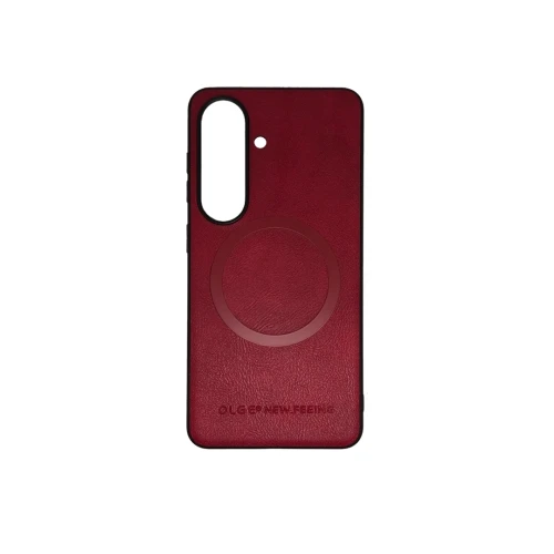 Silikonska futrola OLGE Magnetic New Feeing Samsung S26 FE CRVENA