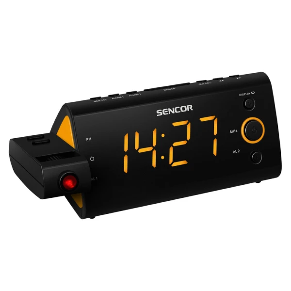 Digitalni sat sa alarmom SENCOR SRC 330 OR narandžasti (2)